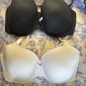 Victoria's Secret Black and White Bra Duo